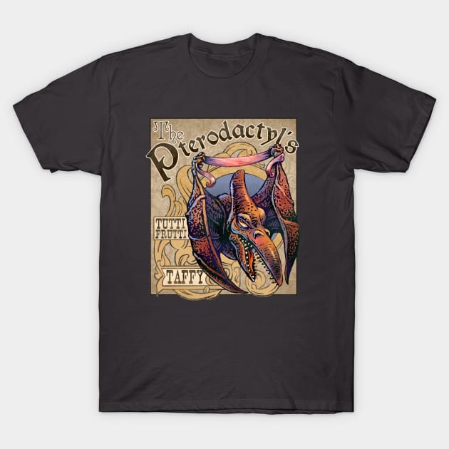 Pterodactyl's Tutti Frutti Taffy T-Shirt by ChetArt